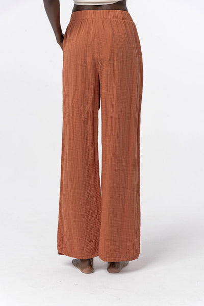 The Wide - Leg Gauze Pant - PERA COMPANY
